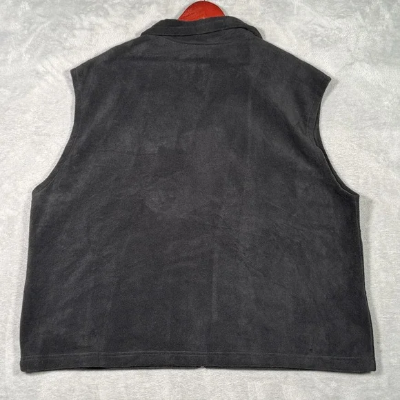 Columbia Vest Mens 2XL Gray Fleece Full Zip Cathedral Peak Mountain Outdoor - Picture 8 of 9